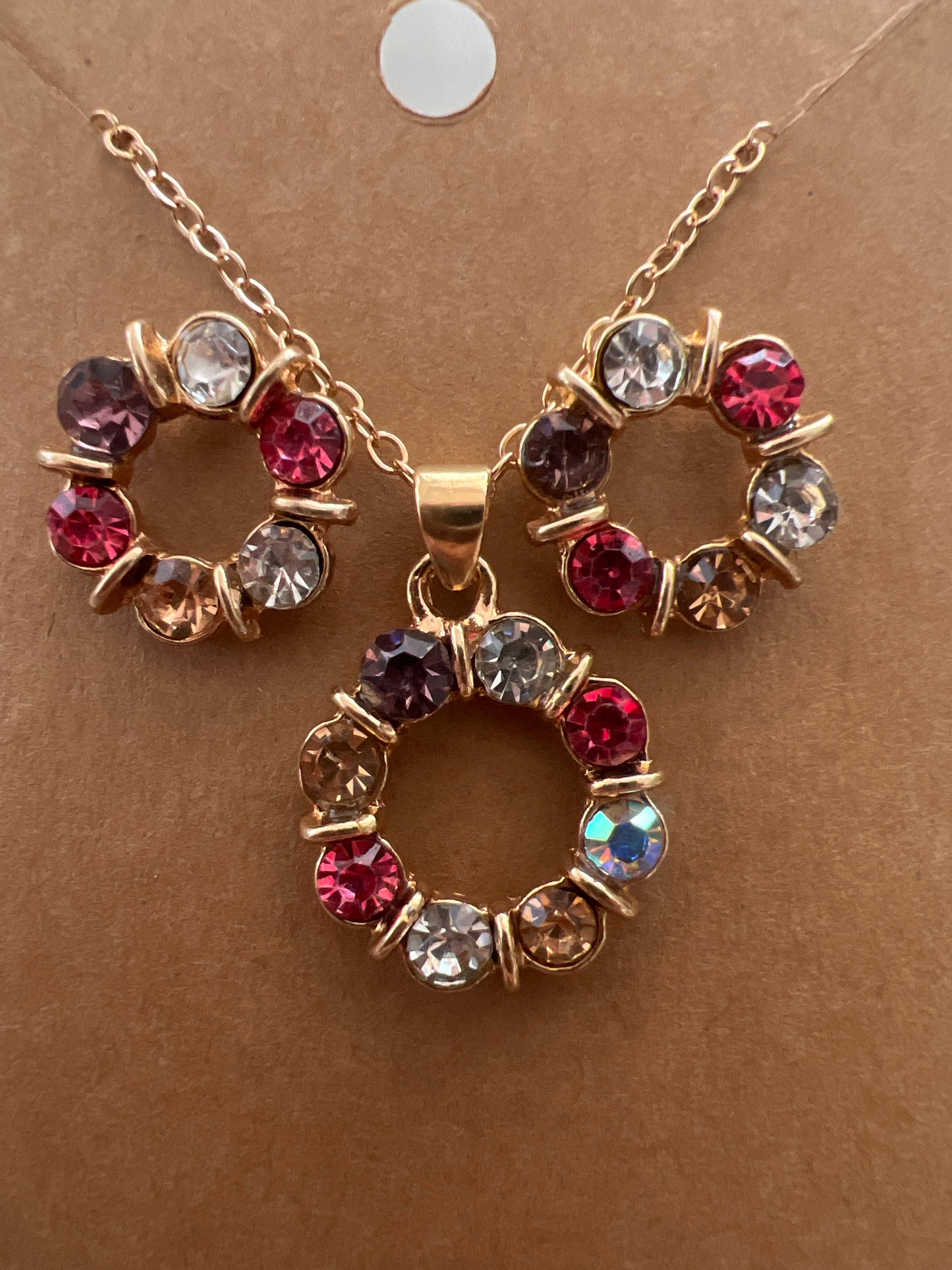 Set Collar Cadena rainbow
