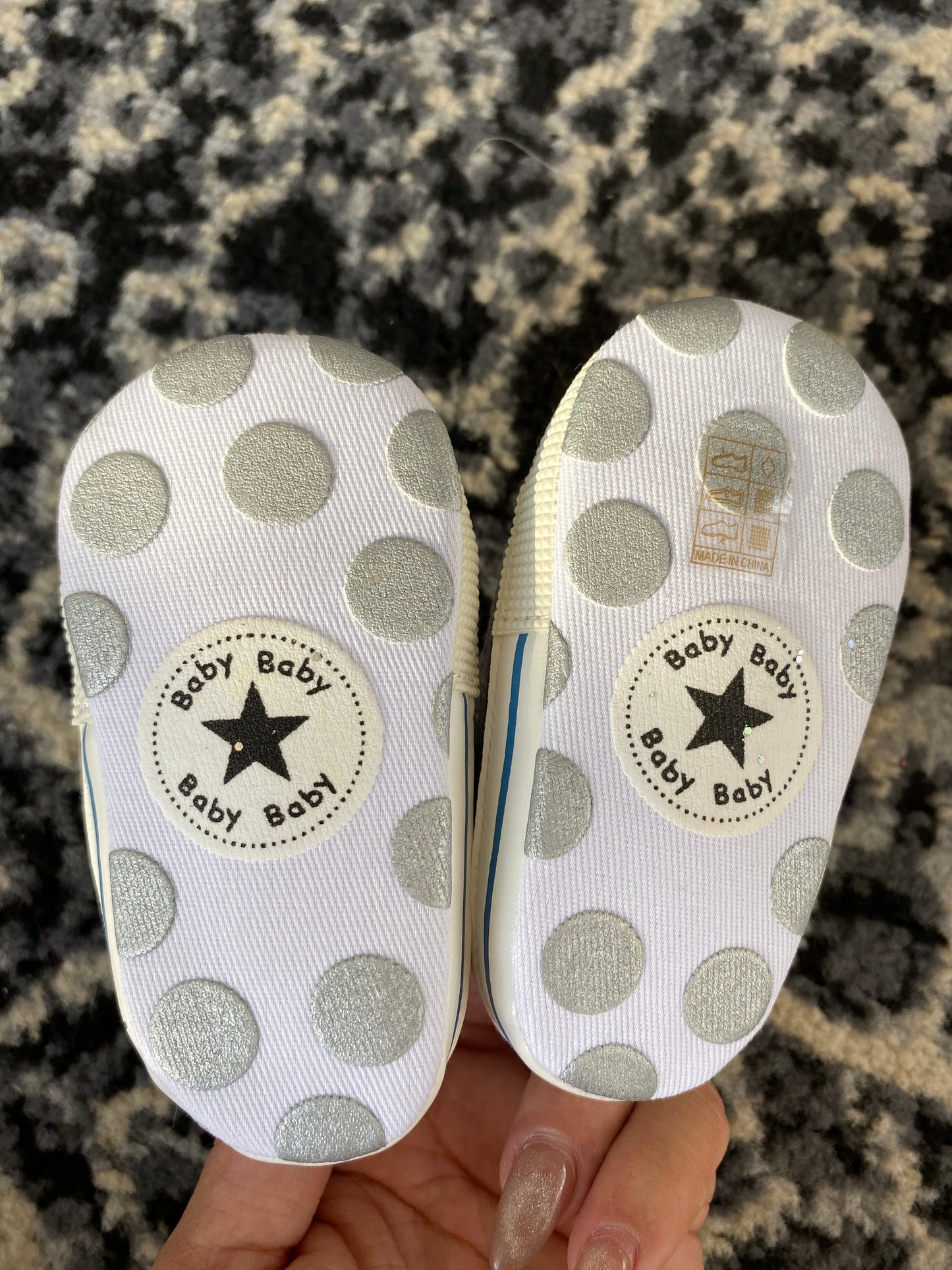 Zapatitos cowboy Plata brillos
