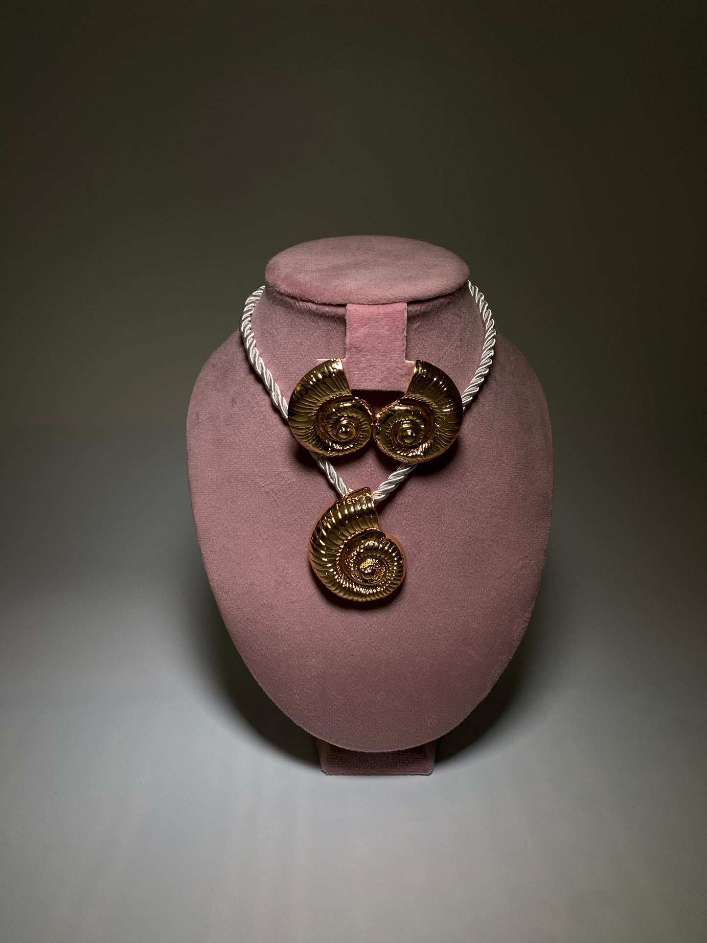 Set colllar caracol gold