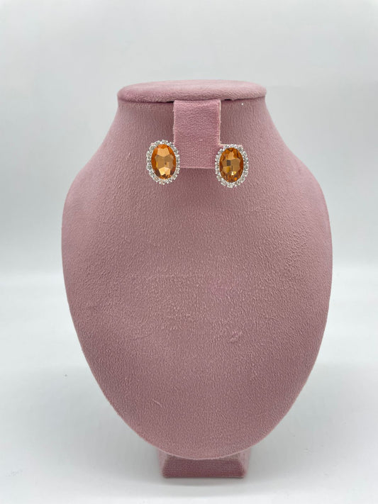 Arete Redondo Naranja