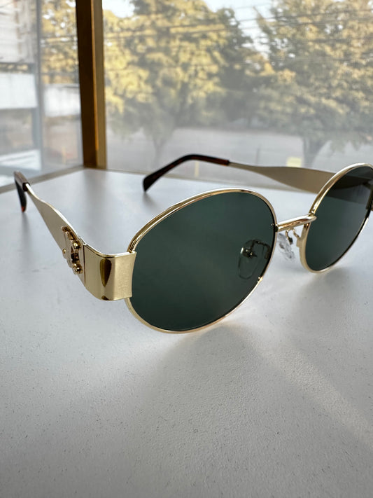 Lentes Cel redondo dorados