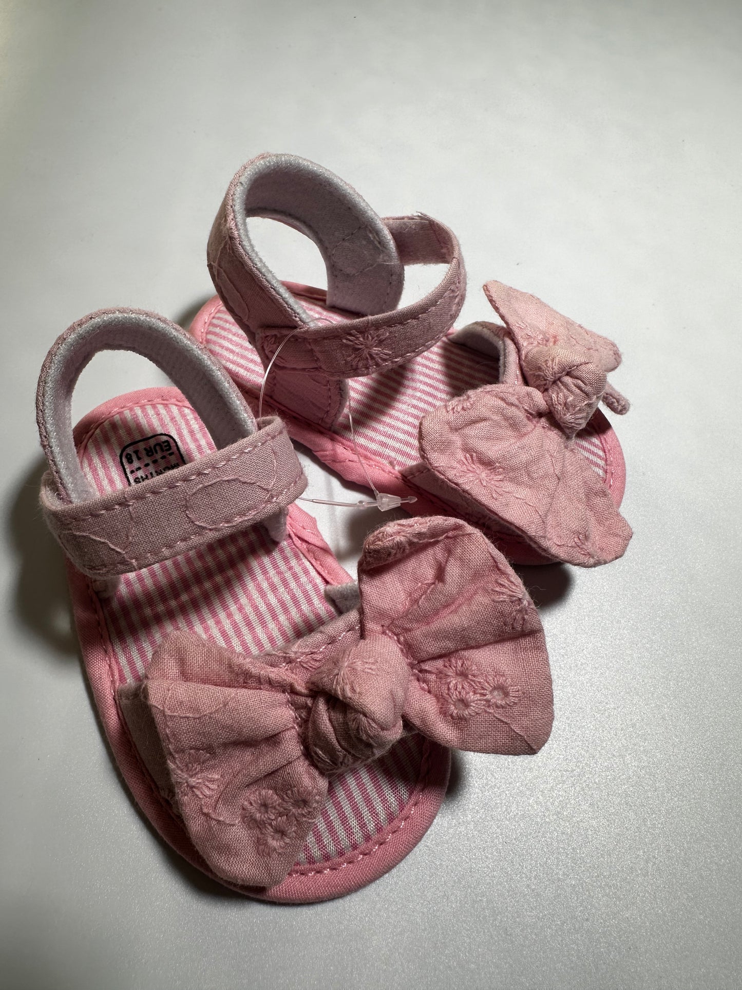 Huaraches moño rosa