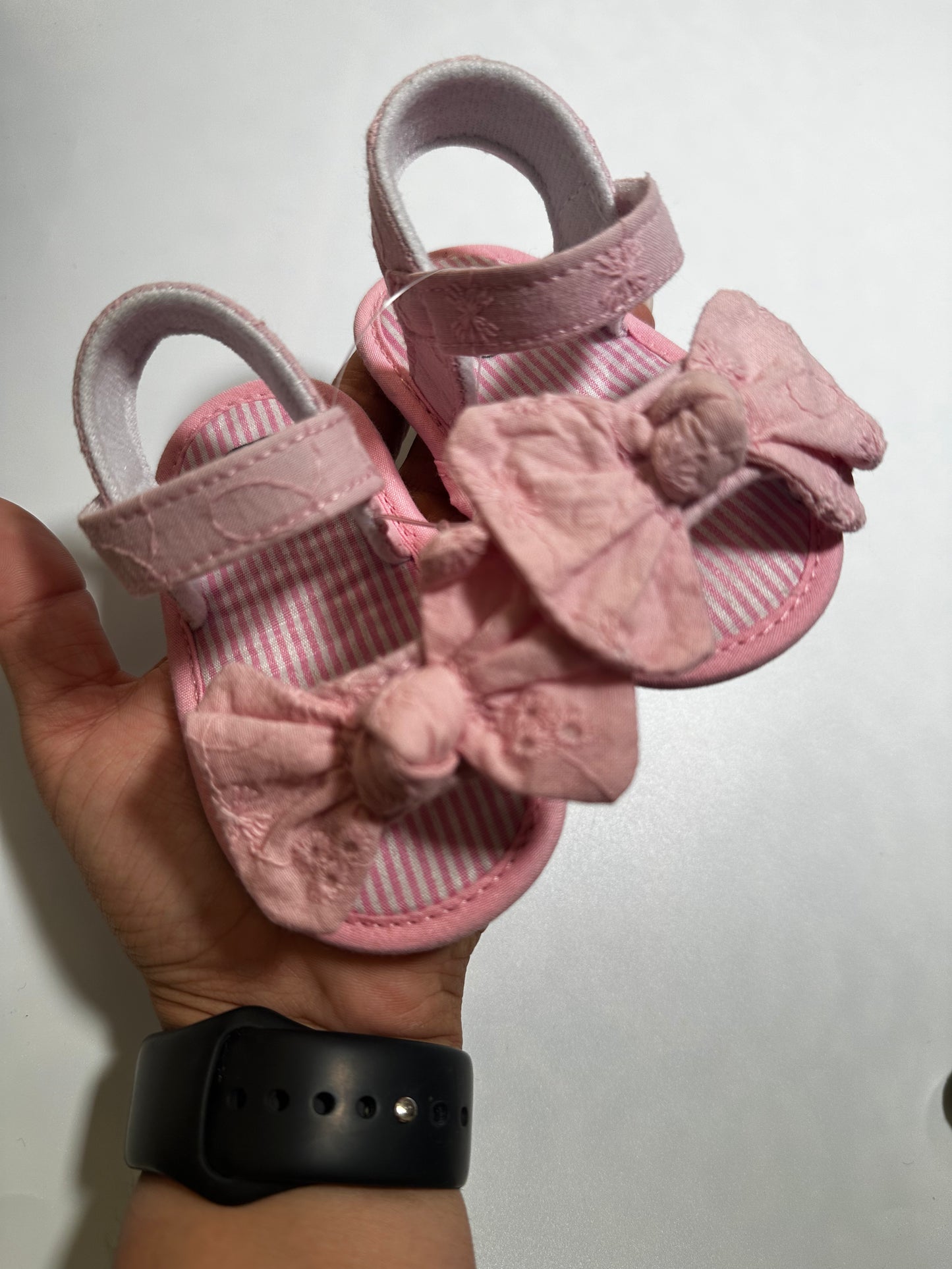 Huaraches moño rosa