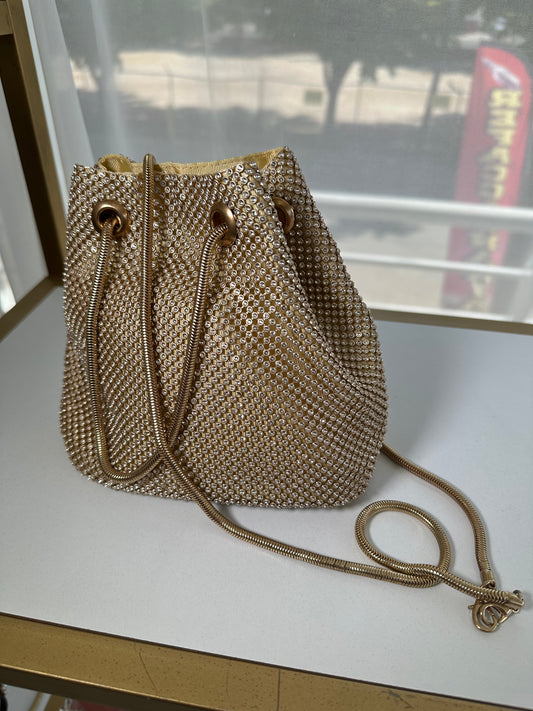 Bolsa Bucket dorada