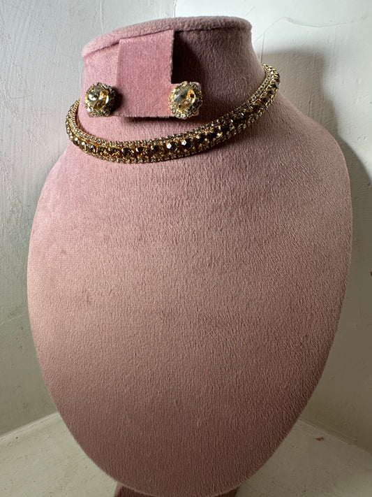 Set Collar Bianca dorado