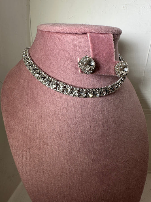 Set Collar Bianca plata