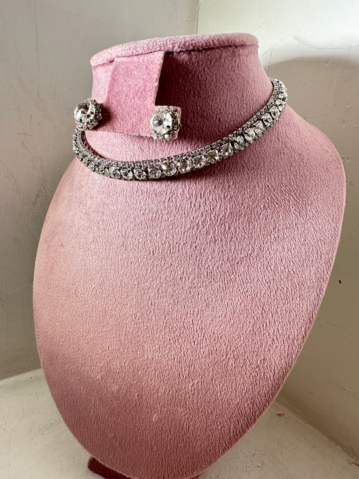 Set Collar Bianca plata
