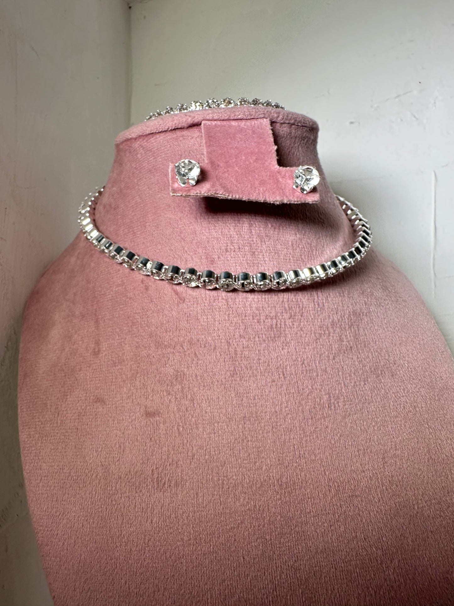 Set Collar Bianca plata