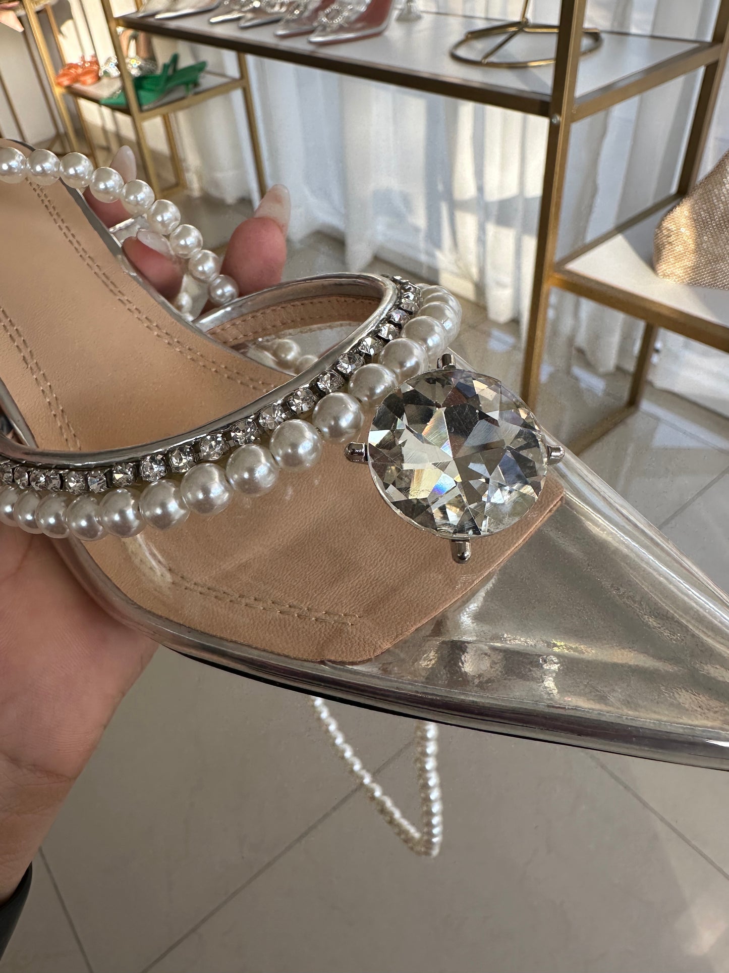Zapatilla Princess plata