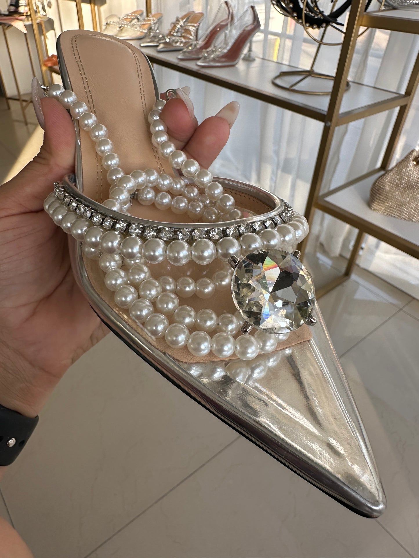 Zapatilla Princess plata
