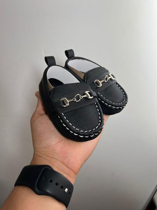 zapatitos Mocasin Negro