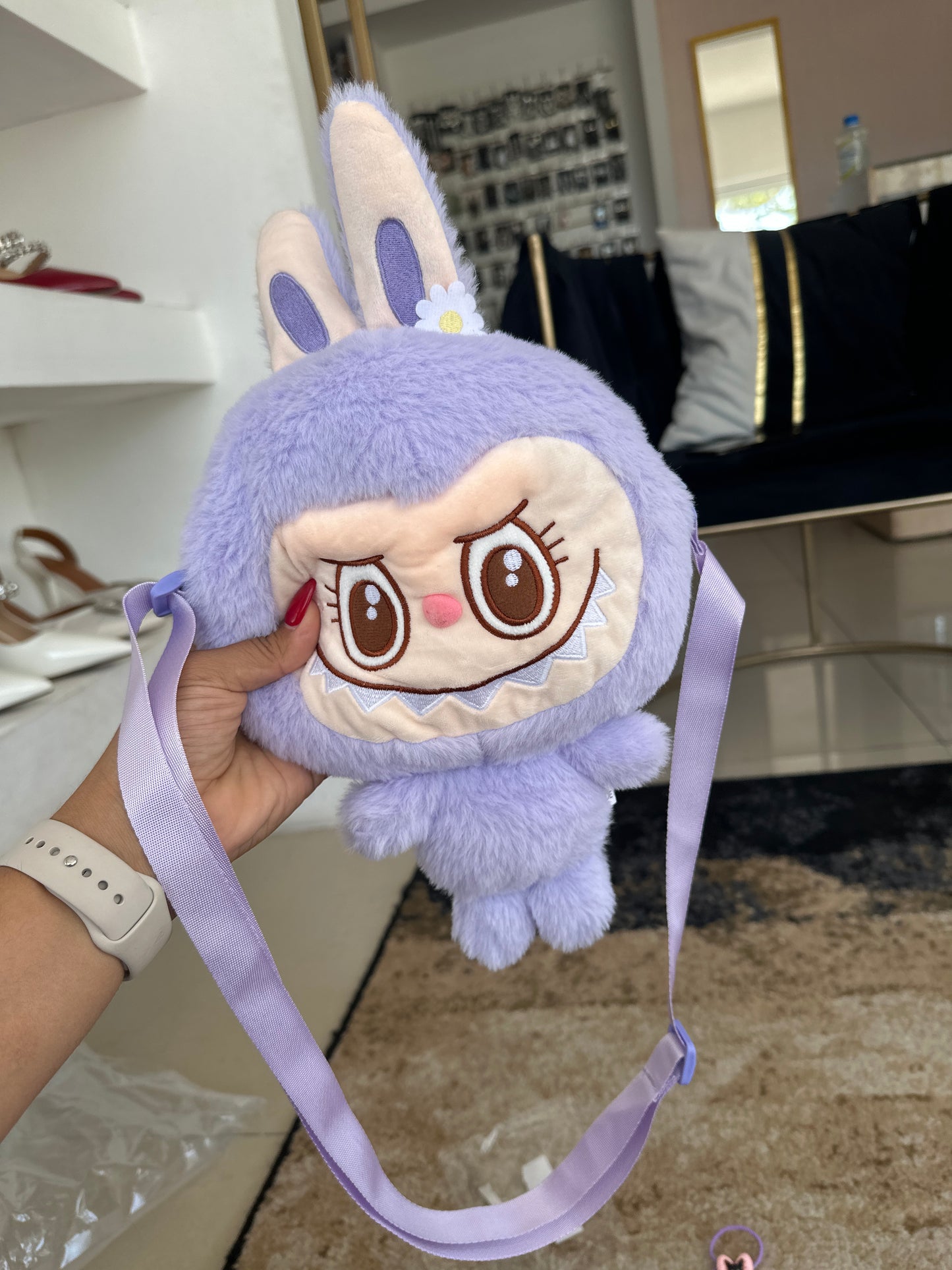 Bolsa cruzada para niña inspo labubu
