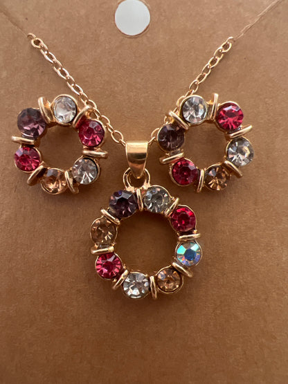 Set Collar Cadena rainbow