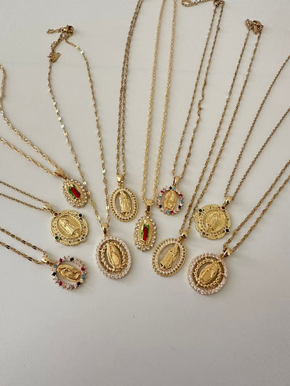 Collar Cadena de virgen cuatro puntos