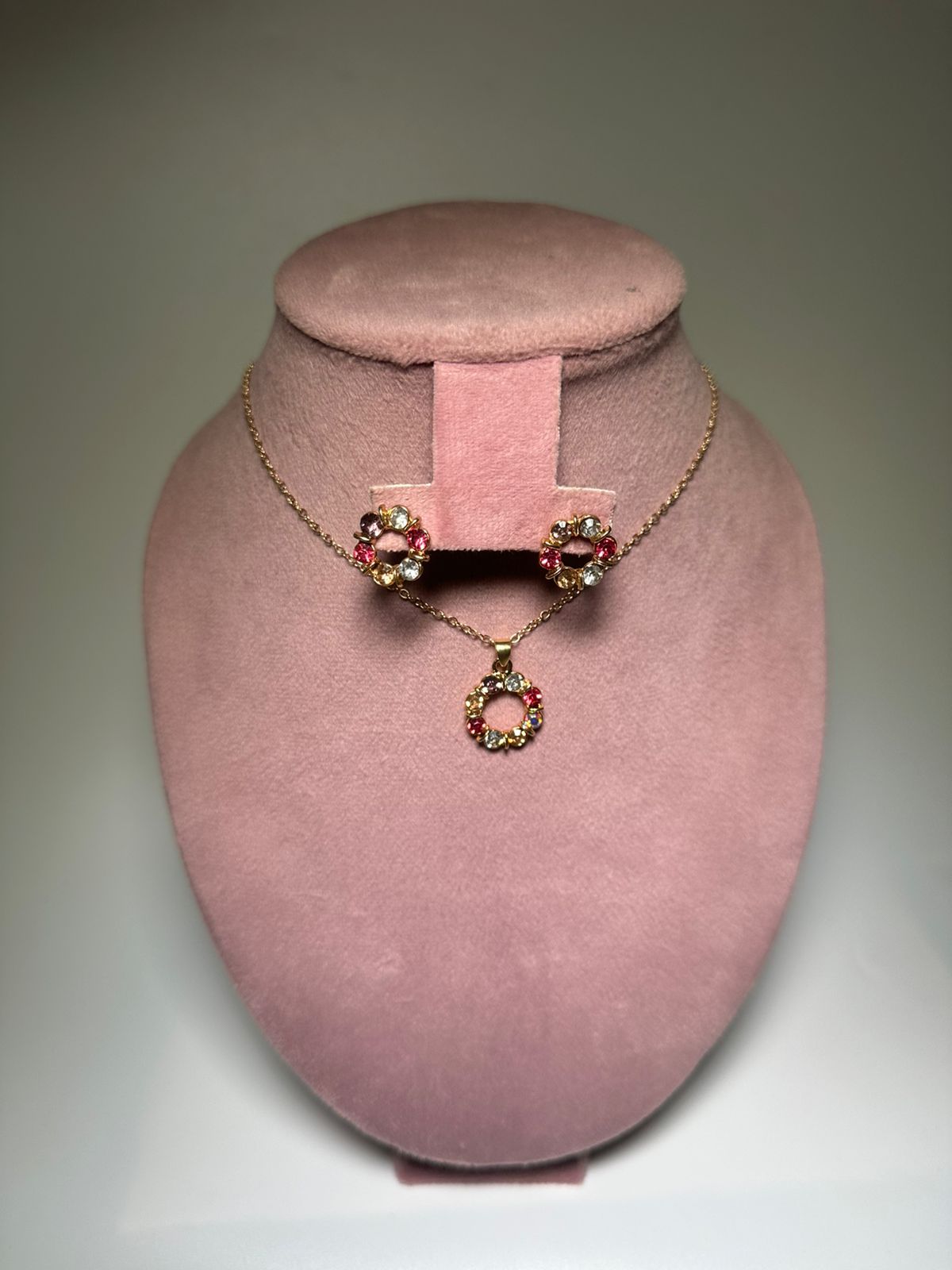 Set Collar Cadena rainbow