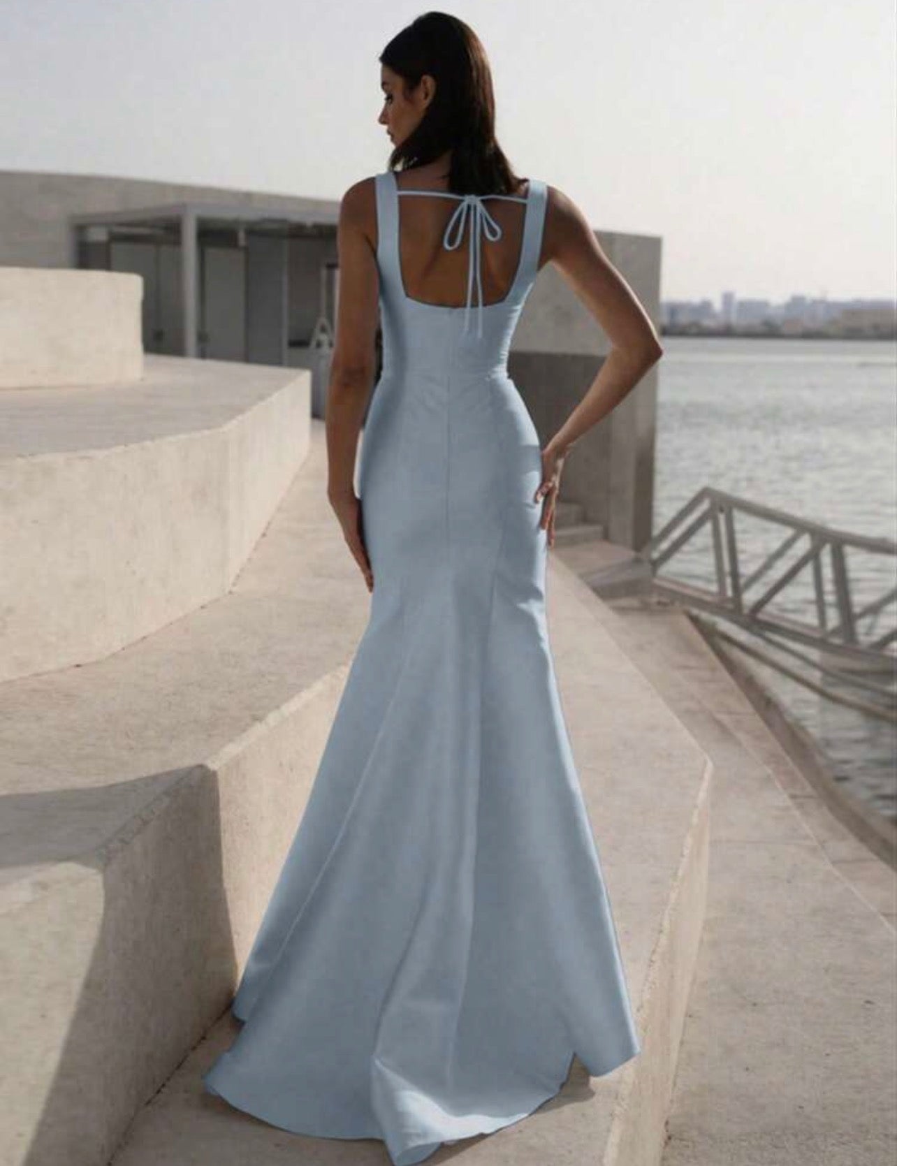 Vestido celeste