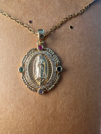 Collar Cadena de virgen cuatro puntos