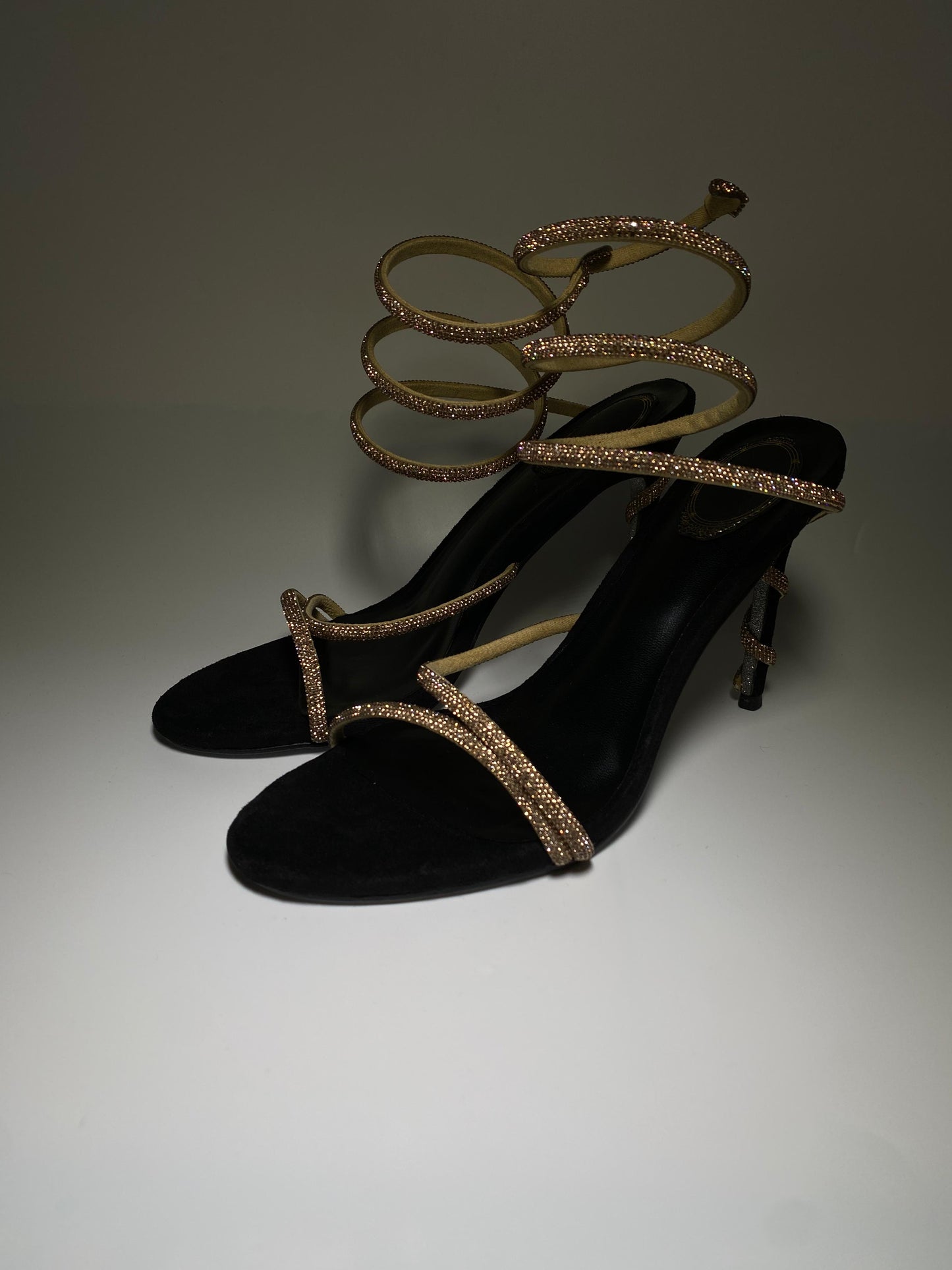 Zapatilla Carlota Negra/Dorado