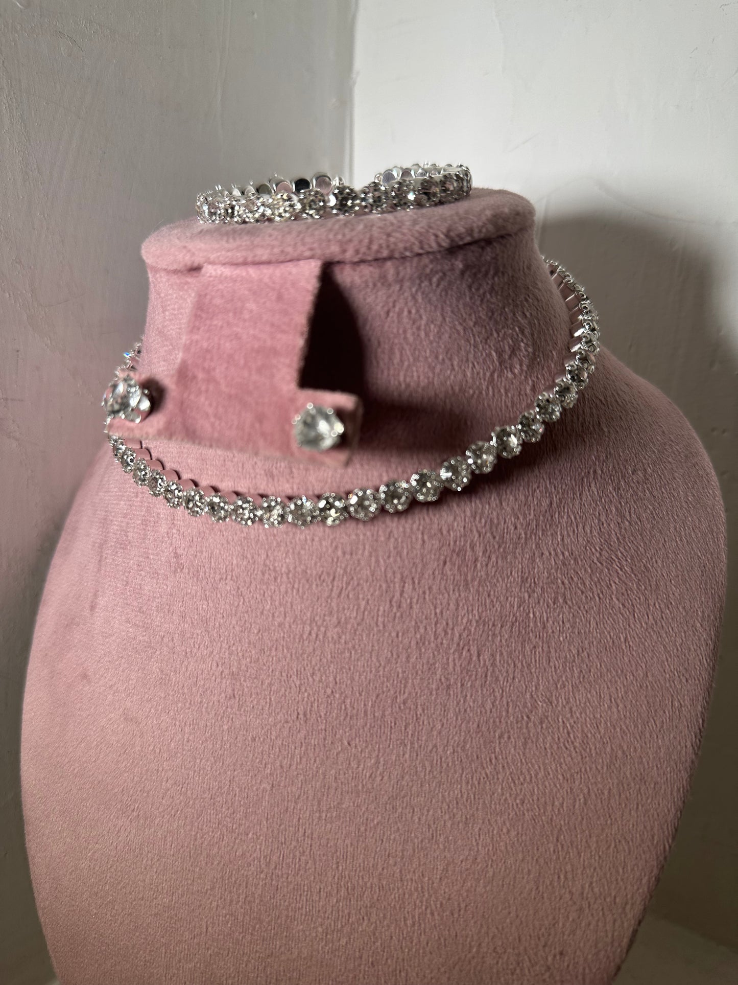 Set collar tifany plata