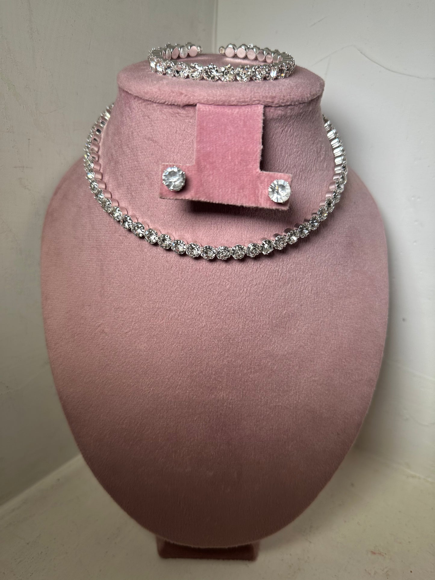Set collar tifany plata