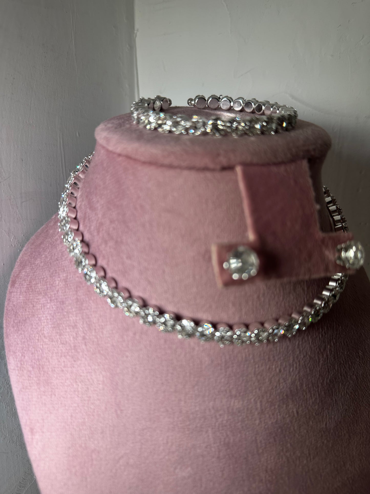 Set collar tifany plata