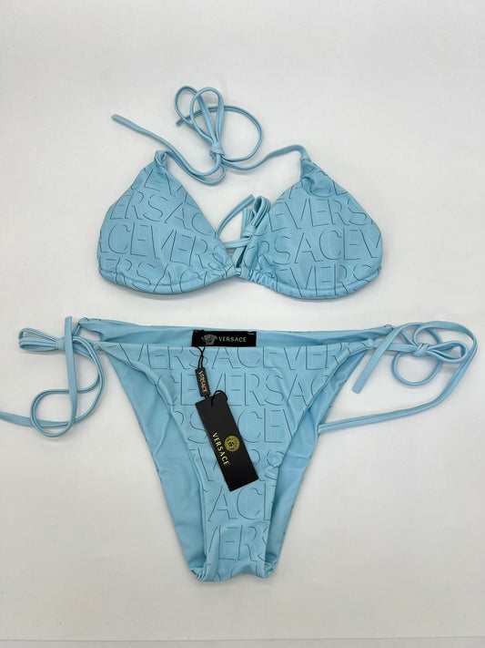 Bikini Versace Azul 2 Piezas
