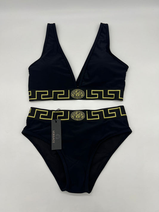 Bikini Versace Negro 2 Piezas