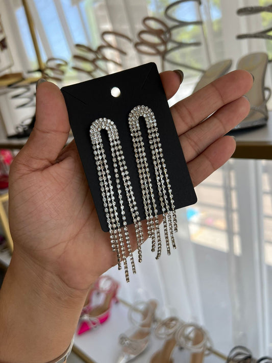 Aretes Lluvia Plata